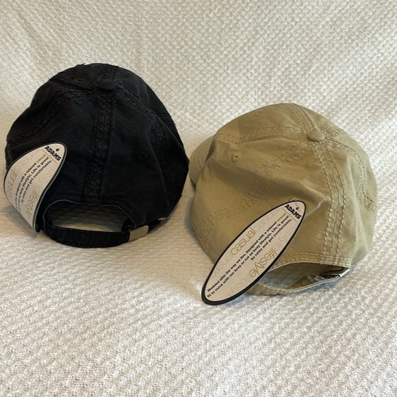 Unisex Adams IM101 Hat Bundle Black and‎ Khaki NWT - Picture 3 of 9